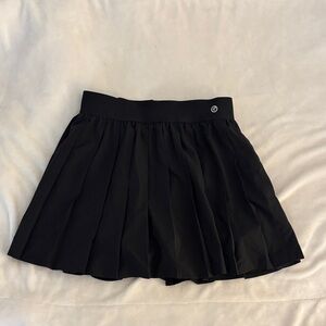 Black Pleated Sport Skirt